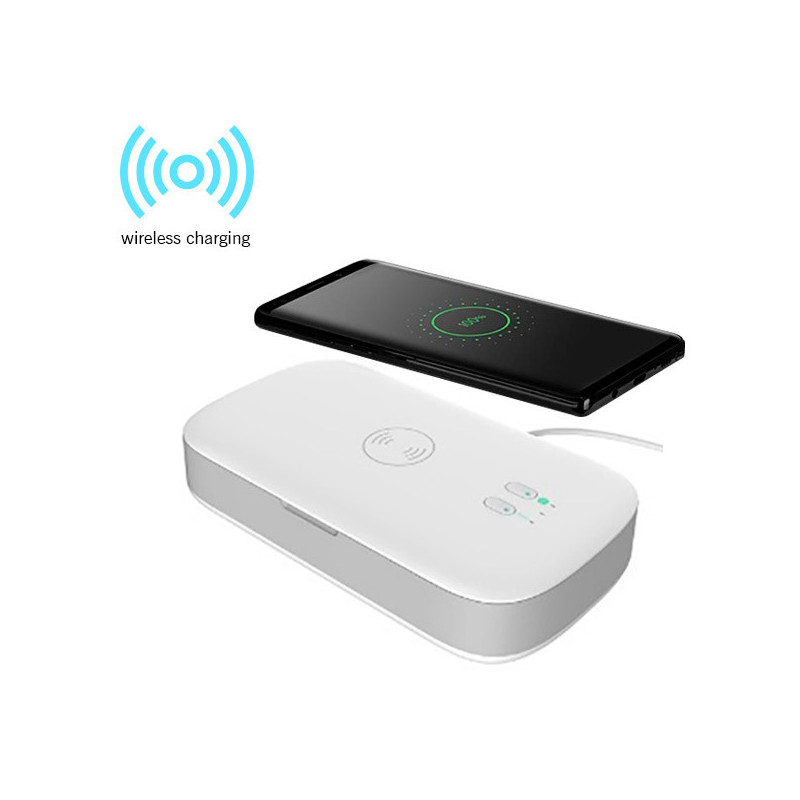 Caja uv esterilizadora cargador wireless 10w conceptronic ciro
