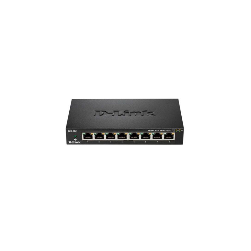 Switch no gestionable d-link dgs-108 8p giga carcasa metal sobremesa no rack