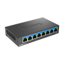 Switch no gestionable dlink dms-108 8p multigigabit 2,5g carcasa metalica sobremesa no rack
