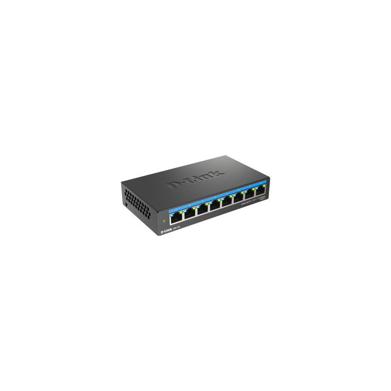 Switch no gestionable dlink dms-108 8p multigigabit 2,5g carcasa metalica sobremesa no rack
