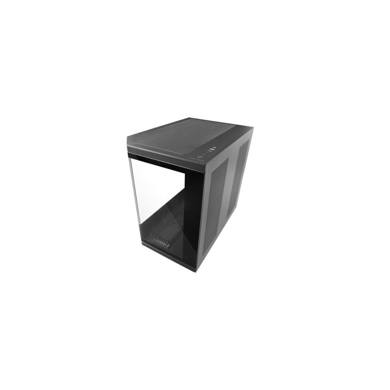 Caja atx semitorre gaming mars gaming mc3tcore color negro 3 paneles de cristal templado doble camar