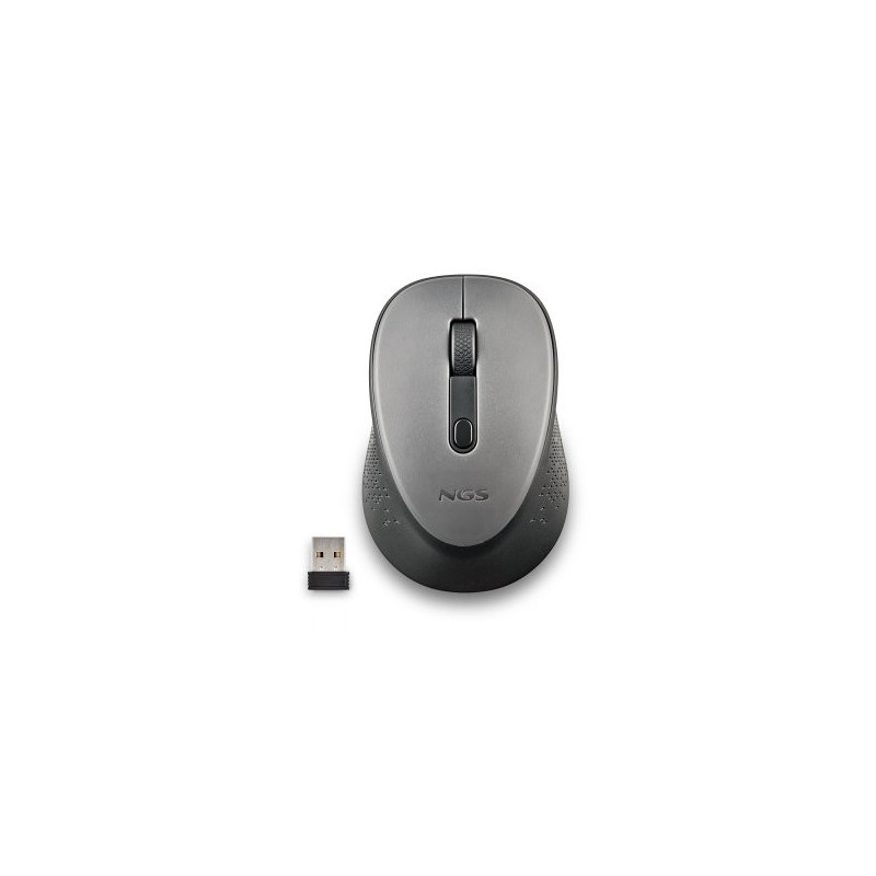 Mouse ngs dew gray optico inalambrico de 2,4ghz con nano receptor