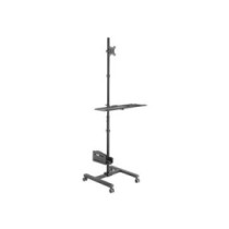 Soporte de suelo con ruedas equip 650171 para pantalla 17\-32\" cpu y teclado max. 8kg vesa 100x100"