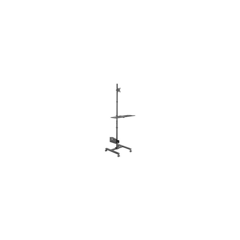 Soporte de suelo con ruedas equip 650171 para pantalla 17\-32\" cpu y teclado max. 8kg vesa 100x100"