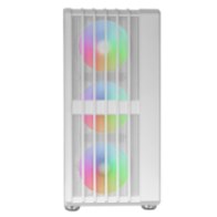 Caja atx mars gaming mcvaultw frontal blanco malla vertical 4x120mm argb 3xpci vert