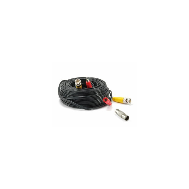 Cable para camara cctv level one 18 metros ccbnc18