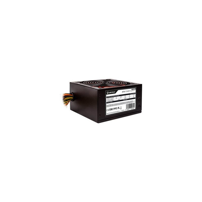 Fuente de alimentacion unykach 550w 210551 gamin incluye p4+4, brida +4 tornillos destinada repa