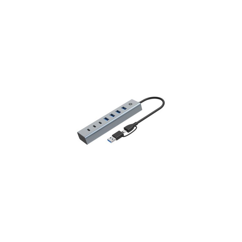 Hub usb 3.0 conceptronic hubbies20g 7 puertos usb-c a 3xusb-c 4xusb-a