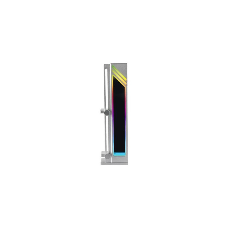 Soporte para vga universal mars gaming mcagcbw de aluminio color gris plateado base magnetica antide