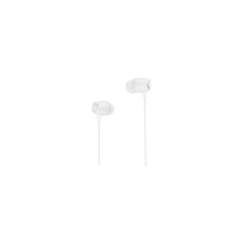 Auricular intrauditivo aiwa estm-30wt white 3,5mm dreiver neodimio 10mm dinamico micro incorporado