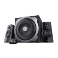 Altavoces 2.1 trust tytan subwoofer de madera, mando a distancia potencia salida 60w rms negro*