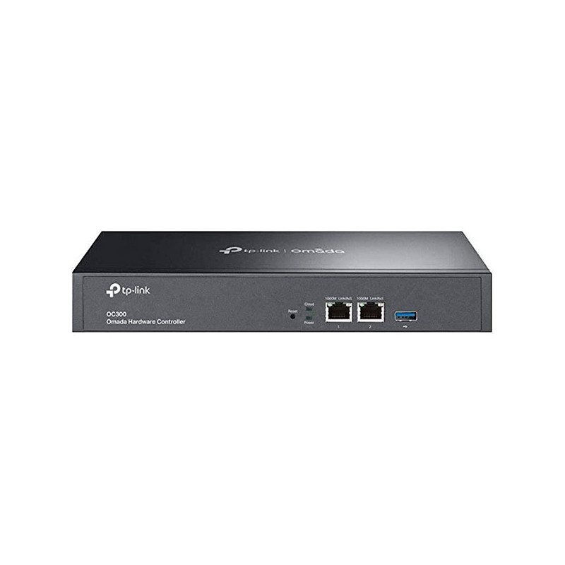 Controlador cloud omada tp-link oc300 2ptos ethernet 1pto usb soporte cloud gestion centralizada 500