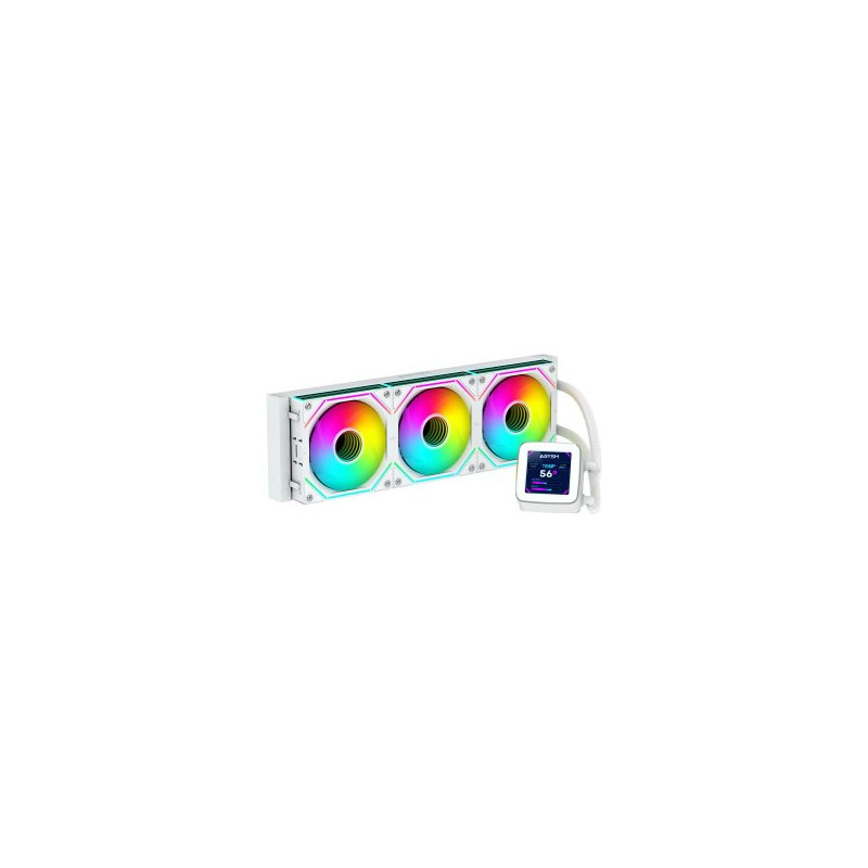 Sistema de refrigeracion liquida abysm ab336012 oceanic lcd 360 white argb