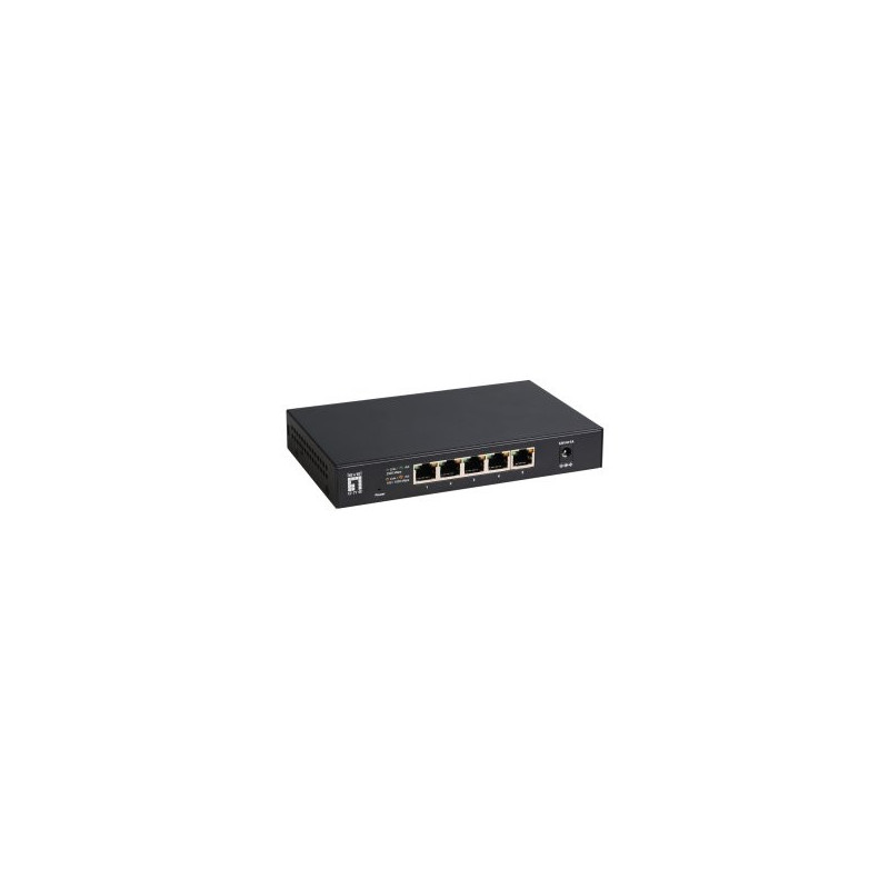 Switch no gestionable level one geu-0525 5p  2.5gbe carcasa metal no rack