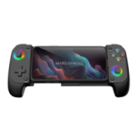 Gamepad bluetooth mars gaming mgpx para smartphones y multiplataforma usb-c 8h bateria rgb negro