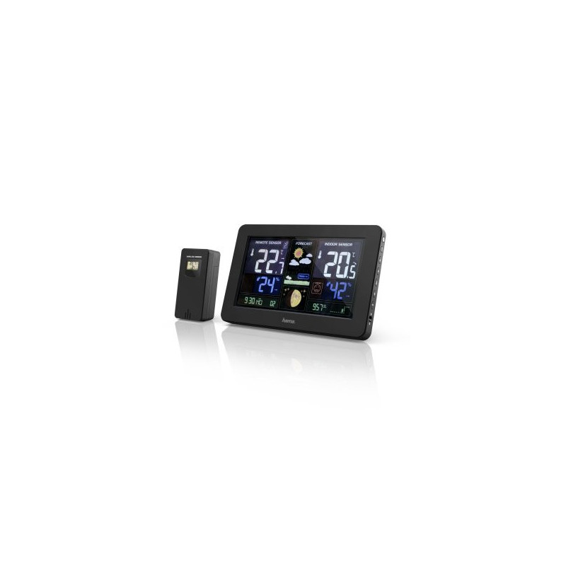 Estacion metereologica hama premium pronostico del tiempo temperatura humedad reloj dct usb carga pa