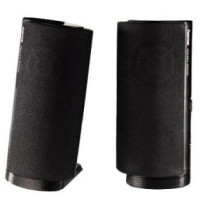 Altavoces 2.0 hama  jack 3.5mm alimentado por usb entrada para auriculares control de volumen