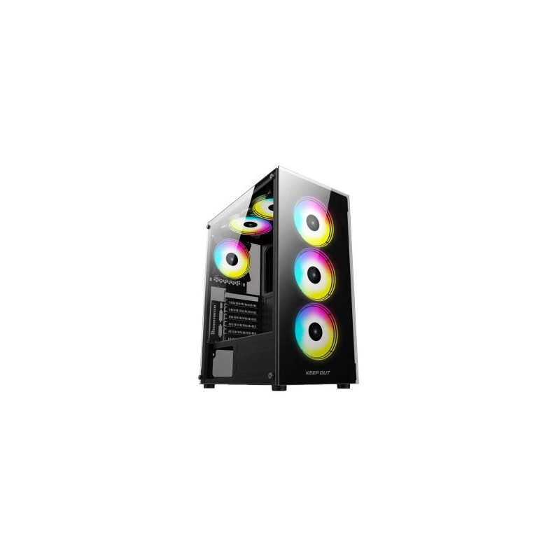 Caja microatx keep out xc-210 glass 1x3.5? 2x2.5? 1xusb2.0 1xusb3.0 gpu max 305mm latcristal templa