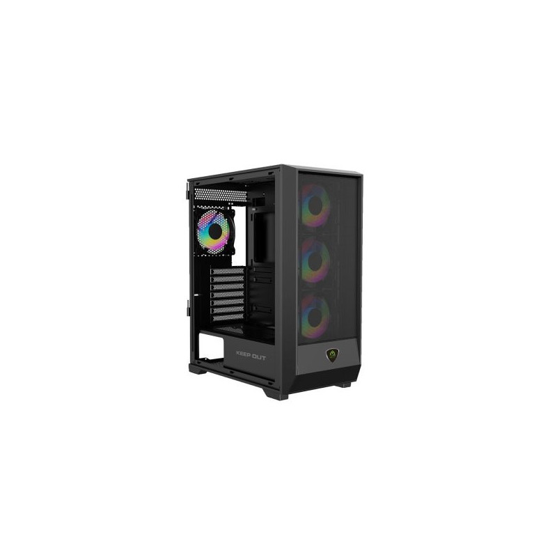 Caja atx keep out xc-501 mesh 2x3.5? 2x2.5? 1xusb2.0 1xusb3.0 1xusb-c gpu max 360mm color