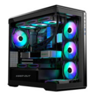 Caja microatx keep out xc-905 pro+ 1x3.5? 1x2.5? 1xusb2.0 1xusb3.0 gpu max 430mm cristal temp negro