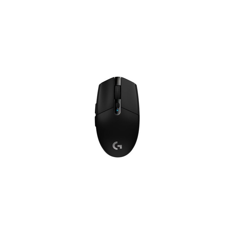 Mouse logitech wireless y bluetooth g305 12000 dpi 6 botones color negro