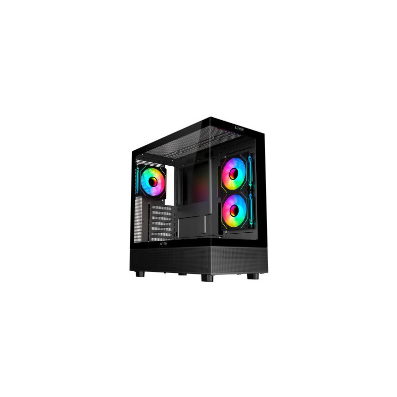 Caja atx abysm danube sava h400 prime black 2x3.5\ 1x2.5\" 2xusb3.0 1xusb-c gpu max 410mm n"