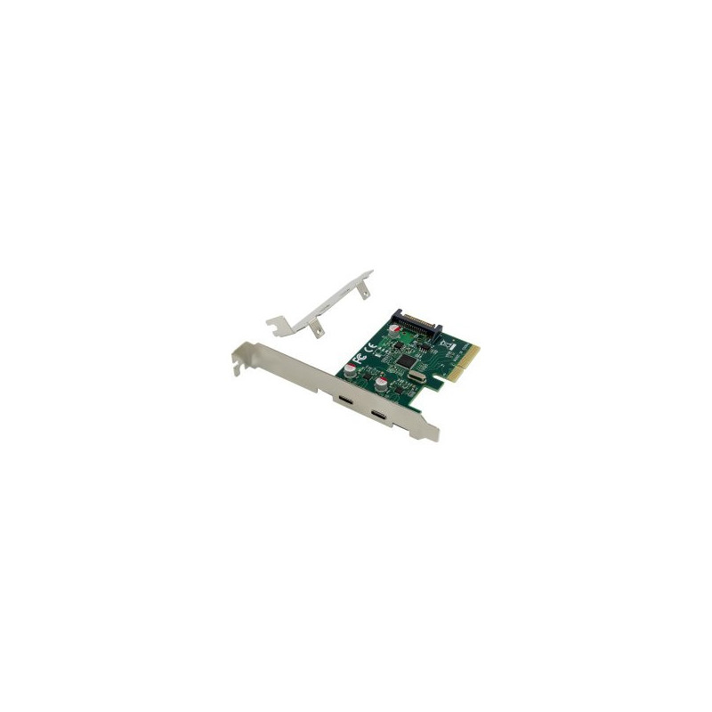 Controladora pcie conceptronic emrick13g pcie x4 2xusb-c 10gb/s