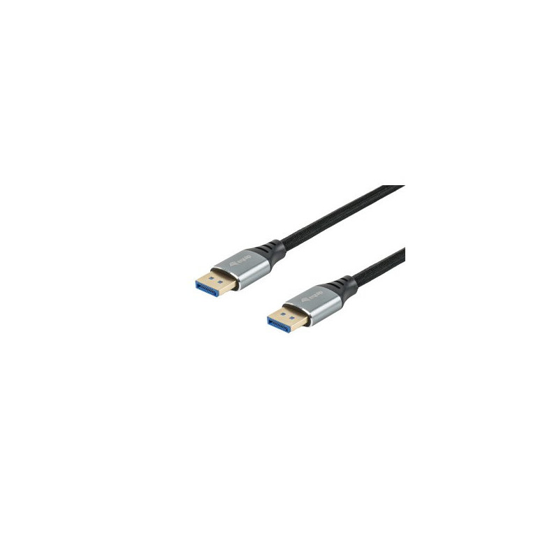 Cable displayport a displayport premium 2,1 equip 119283 3m 16k 60hz 54gps aluminio