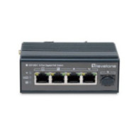 Switch industrial level one igp-0501 5p poe giga y 1p sfp 240w carril din