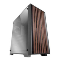Caja atx mars gaming mcwoodc madera y cristal cromado 2x3.5 3x2.5 gpu 365mm