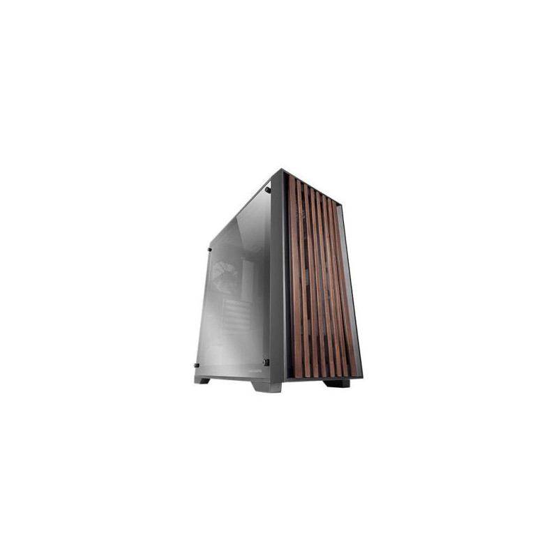 Caja atx mars gaming mcwoodc madera y cristal cromado 2x3.5 3x2.5 gpu 365mm