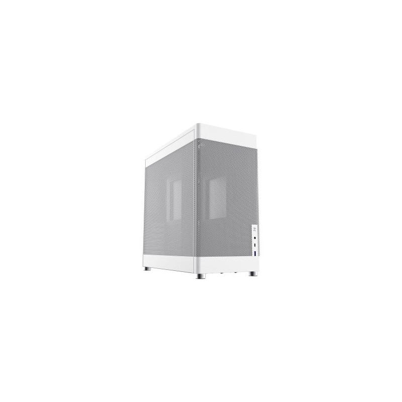 Caja atx coolbox mesh atx mp1 1x3,5\ 3x2,5\" 1xusb 3.2 1xusb-c gpu max 355mm color blanco"