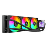 Sistema de refrigeracion liquida mars gaming mlvision360 negro 3x120mm argb tpd 500w pantalla lcd