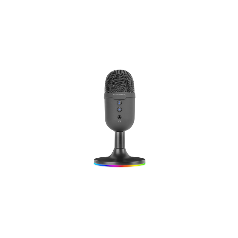 Microfono compacto mars gaming mmiccx usb negro de alta definicion 196khz 24bits enc arg base ajusta