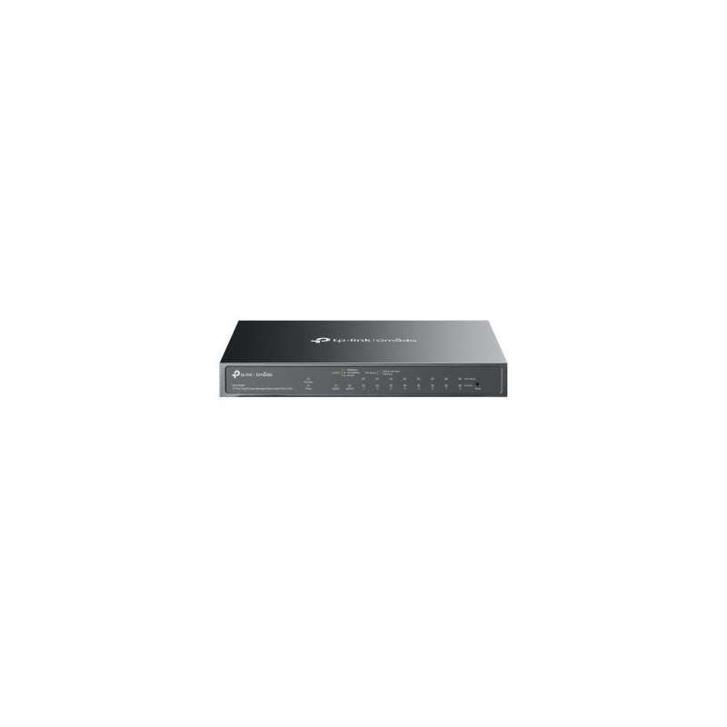Switch semigestionable tp-link es210gmp 10p 1gb  8xpoe+ 30w max 123w 1x sfp facil gestion vlan/igmp