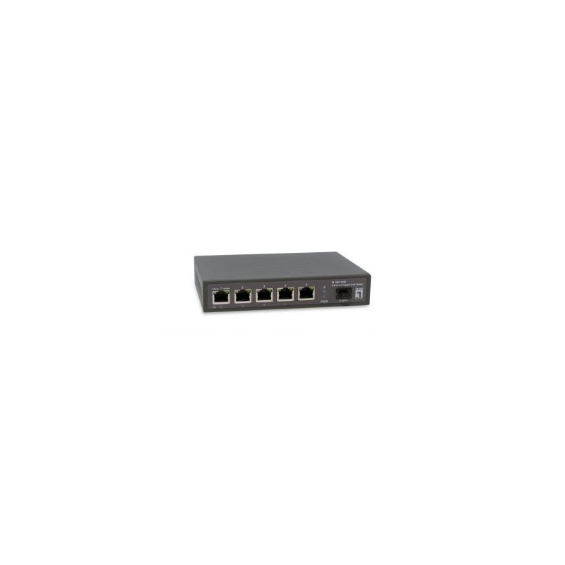 Switch poe level one gep-0625 6p 2.5gbe 4p poe 65w +1p sfp+/10g