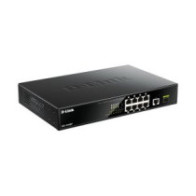 Switch no gestionable d-link dgs-1010mp 8p giga poe (125w) + 1p giga +1p sfp