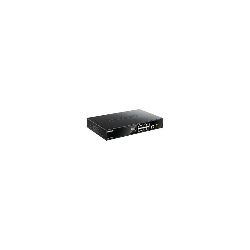 Switch no gestionable d-link dgs-1010mp 8p giga poe (125w) + 1p giga +1p sfp