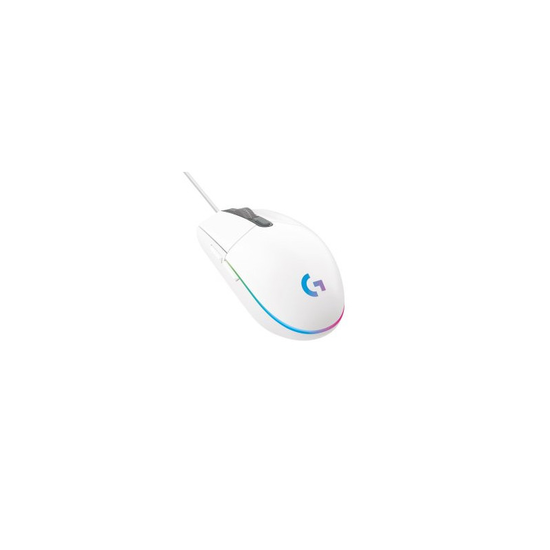 Mouse logitech g203 lightsync rgb 8000dpi 6 botones color blanco