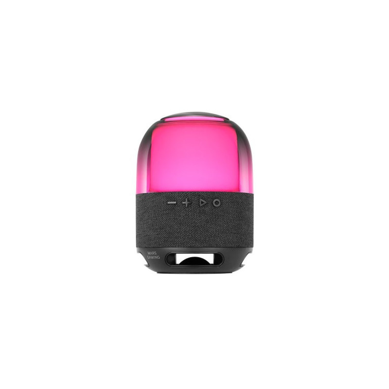 Altavoz bluetooth portable mars gaming msflow negro 15w deepbass bt microsd rgb 360 bat 6h