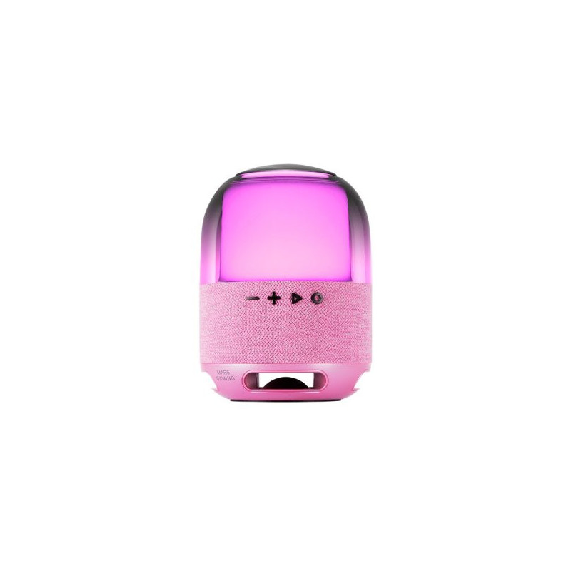 Altavoz bluetooth portable mars gaming msflowp rosa 15w deepbass bt microsd rgb 360 bat 6h