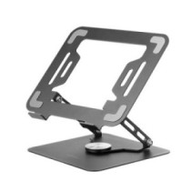 Soporte de portatil mars gaming marsn hasta 17\ giratorio plegable de acero negro"