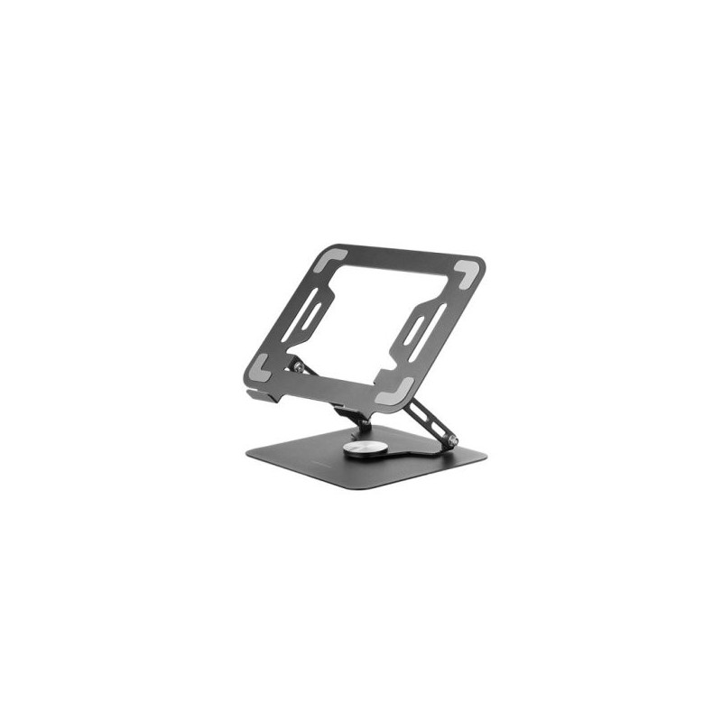 Soporte de portatil mars gaming marsn hasta 17\ giratorio plegable de acero negro"
