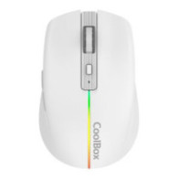 Mouse coolbox gaming wireless w01 1600dpi ajustables 6 botonoes bateria 500mah color blanco