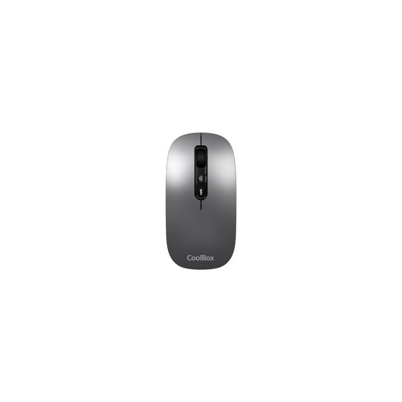Mouse coolbox multidispositivo ia w02-g bt5.0 bt3.0 2.4ghz1600dpi 6 botones bateria 500mah gris