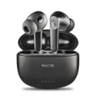 Auricular intrauditivo bluetooth ngs artica hush tws bt 5.3 anc enc 16h microfono control tactil neg