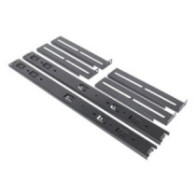 Kit de railes unykach 52094 para caja rack de 1u a 4u material acero pintado negro sistema telescopi