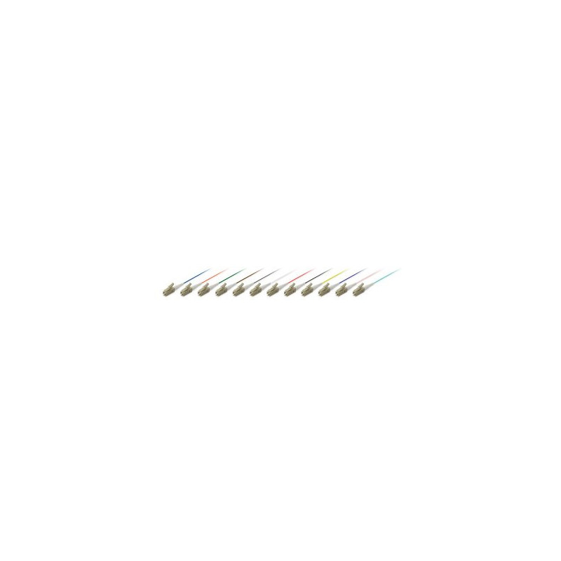 Cable fibra optica om3 lc a pigtal 50/125u 1m pack 12 uds