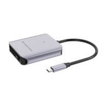 Card reader externo conceptronic bian09g usb-c sd/sdhc/sdxc microsd/tflash