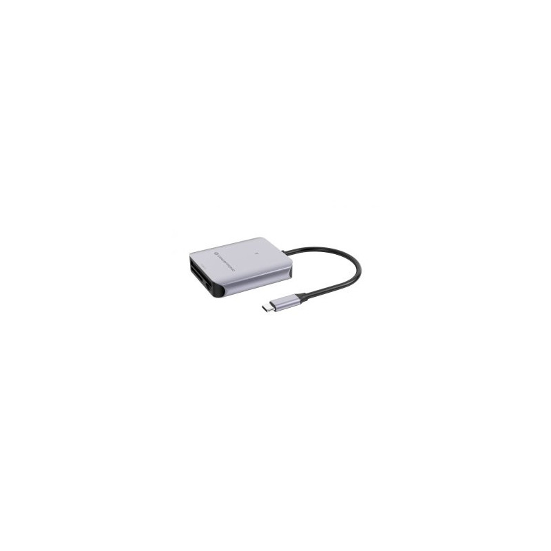 Card reader externo conceptronic bian09g usb-c sd/sdhc/sdxc microsd/tflash